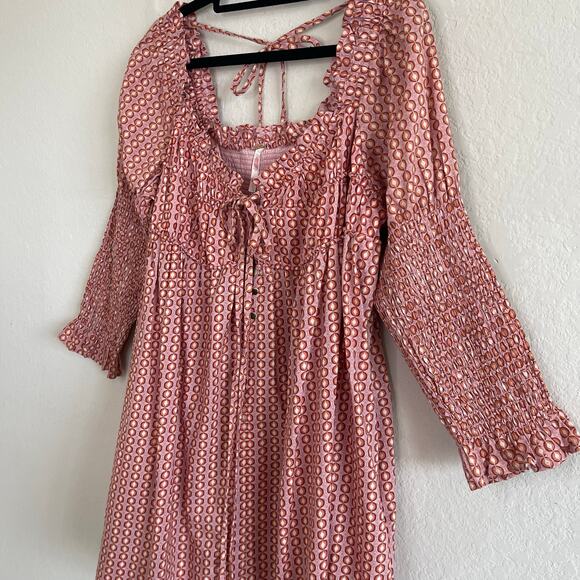 Free People Women's Star Dip Mini Dress Glass Roses Combo NEW - Size S - Picture 5 of 8